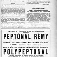 1146 - Page XLI-1139 - Automobilisme. Emploi de l'essence mélangée à l’alcool / Questions diverses. Formalités pour effectuer une cure thermale en zone non occupée