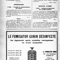 1191 - Page 1184-XLVI - Assurances sociales. Durée des prestations spéciales / Automobilisme. Procédé de déshydratation de l’alcool / Questions diverses. Réapprovisionnement des pro pharmaciens