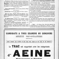 1199 - Page 1188-VI - Renseignements / Dernières nouvelles / Facultés de médecine / Amphithéâtre d’anatomie des hôpitaux de Paris / Paris