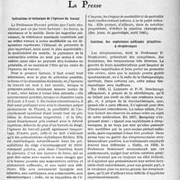 1254 - Page 1243 - L'actualité scientifique. La presse. Indications et technique de l’épreuve du travail [(Rev. français. de gynécologie, avril 1941)] / Guérison des septicémies médicales primitives à streptocoques [(Gazette des Hôpitaux, 5 avril 1941)]