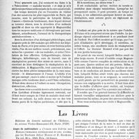 1257 - Page 1246 - L'actualité scientifique. Les Sociétés Savantes. Paris. Société de médecine de Paris. Chez l’enfant, la cure sanatoriale, base fondamentale du traitement de la tuberculose pulmonaire, (juin 1941) / Les livres. Cours de puériculture, par les Docteurs Julien Huber et H. Rouèche. Editions du Comité national de l’Enfance, Paris VIIIe