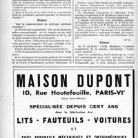 1277 - Page 1266-XLVIII - Application des tarifs d'honoraires. Assurances sociales. Interventions concomitantes / Réduction d'une luxation congénitale de la hanche en plusieurs temps