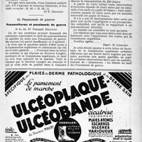 1278 - Page XLIX-1267 - Application des tarifs d'honoraires. Assurances sociales. Réduction d'une luxation congénitale de la hanche en plusieurs temps / Pensionnés de guerre. Pneumothorax et pensionnés de guerre
