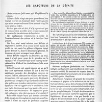 1290 - Page 1279 - Propos du jour / Les saboteurs de la défaite [G. Lavalée]