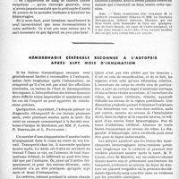 1295 - Page 1284 - L’auto-analgésie au protoxyde d'azote en chirurgie de guerre, par le Docteur Pierre Boulard / Hémorrhagie cérébrale reconnue à l'autopsie après sept mois d’inhumation