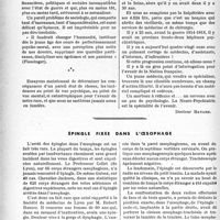 1301 - Page 1290 - La clinique au goût du jour. L’évolution de la neuro-psychiatrie. Température 41 / Épingle fixée dans l'oesophage