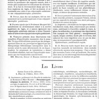 1305 - Page 1294 - L’actualité scientifique. Les sociétés savantes. Paris. Société français de gynécologie, Séance du 17 mars 1941 / Les livres. Formulaire gynécologique du praticien, par G. Jeanneney. Gaston Doin et Cie, éditeurs, Paris (VIe) 3e édition (1941)