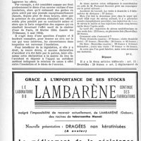 1321 - Page 1310-XLIV - Accidents du travail. L'insolation est-elle un accident du travail / Application des tarifs d’honoraires. Accidents du Travail. Besredka et double déplacement