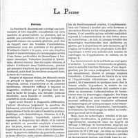 1346 - Page 1335 - L'actualité scientifique. La Presse. Psorlasis [(Le Bulletin médical, 5 avril 1941)] / Le traitement des hémorragies fonctionnelles de l’utérus par l’hormone mâle [(Revue français de gynécologie, avril 1941)]