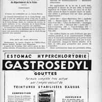 1358 - Page XXXVII-1347 - Loyers / Conseil de l’Ordre des Médecins du département de la Seine. L’usage de l’emblème de la Croix-Rouge / Avis pour les taxis médicaux / Echos et commentaires / Densité médicale — Cartes de priorité — secrétariat administratif supérieur de l’ordre accidents du travail et hospitalisation — Médecins étrangers