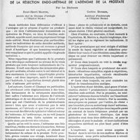 1374 - Page 1363 - Partie scientifique / Les indications cliniques et endoscopiques de la résection endo-urétrale de l'adénome de la prostate, par les Docteurs René-Henri Martin et Gaston Busson