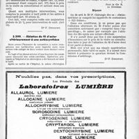 1396 - Page XXXIX-1385 - Application des tarifs d’honoraires. Accidents du Travail. Interventions multiples de nuit / Ablation du fil d’acier ultérieurement à une ostéosynthèse