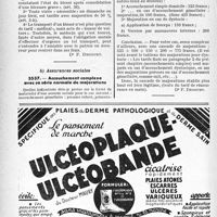 1437 - Page 1426-XL - Application des tarifs d’honoraires. Accidents du travail. Ponction lombaire - Certificat Visite dominicale - Transport du blessé / Assurances sociales. Accouchement complexe avec sa série normale de majorations