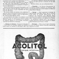 1444 - Page VII-1433 - Clinique de la tuberculose / Hôpitaux de Bordeaux / Naissances / Fiançailles / Mariage / Nécrologie [Docteur Laurent Gravier]