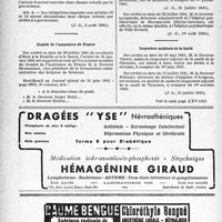 1449 - Page 1438-XII - Maladies vénériennes / Comité de l’assistance de France / Hôpitaux psychiatriques / Inspection médicale de la Santé