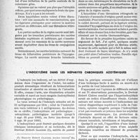 1453 - Page 1442 - Travaux originaux. Escarres sacrées post-opératoires, par George Pascalis / L'indoxylémie dans les néphrites chroniques azotémiques