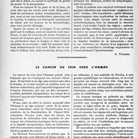 1455 - Page 1444 - Travaux originaux. La clinique au goût du jour. Ce que l’on peut demander à le curiethérapie, d’après le Professeur Léon Imbert [G. Fischer]. La curiethérapie / Le cancer du sein chez l'homme