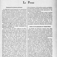 1456 - Page 1445 - L’actualité scientifique. La Presse. Traitement des dystocies pelviennes [(Gazette des Hôpitaux, 26 avril 1941)] / Centre de séro-prophylaxie de l’hôpital Hérold [(La Médecine infantile, mars 1941)]