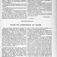 1460 - Page 1449 - Les libertés requises pour la médecine humaine / Encore une administration qui exagère...