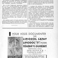 1468 - Page XXXI-1457 - Assurances sociales. Fonctionnement de la Commission d’inaptitude au travail pour l'allocation aux vieux travailleurs / Automobilisme. Sur le mélange alcool-essence