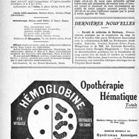 1475 - Page 1464-VI - Renseignements / Faculté de médecine de Bordeaux / Dernières nouvelles