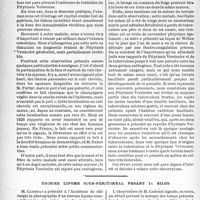 1489 - Page 1478 - Pityrlasis versicolor généralisé mais partiellement invisible, par MM. Ch. Bigot et E. Ménard / Énorme lipome sous-péritonéal pesant 11 kilos