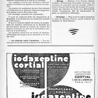 1593 - Page 1582-VIII - Société de médecine de Paris / Préfecture de la Charente-Inférieure / Les médecins contre l’alcoolisme / Nécrologie [Docteur Descos]