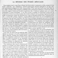 1598 - Page 1587 - Propos du jour / La réforme des études médicales