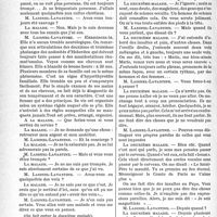 1601 - Page 1590 - Travaux originaux. Faculté de médecine de Paris. Clinique des maladies mentales et de l'encéphale. Présentation de malades du 1er mars 1941, (Trois persécutées), par M. le Professeur Laignel-Lavastine / Psychose hallucinatoire avec automatisme mental. Idées de persécution et d’influence chez une malade en voie de dissociation