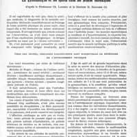 1606 - Page 1595 - Travaux originaux. La clinique au goût du jour. La gymnastique et les sports chez les jeunes cardiaques, d’après le Professeur Ch. Laubry et le Docteur D. Routier. Chez des jeunes, certaines cardiopathies sont susceptibles de bénéficier de l'entrainement physique