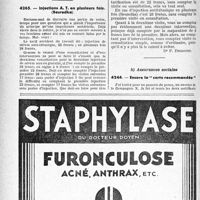 1623 - Page 1612-XXXVIII - Application des tarifs d’honoraires. Accidents du Travail. Le deuxième alinéa de l’article 10 ne devrait être mis en cause qu’au cas d'opération chirurgicale / Injections A. T. en plusieurs fois, (Besredka) / Assurances sociales. Encore la " carte recommandée ”