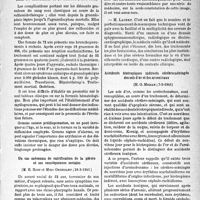 1650 - Page 1639 - L'Actualité scientifique. Les Sociétés Savantes. Paris. Société médicale des hôpitaux de Paris. Syndrome anémique et granulopénique après sulfamidothérapie ; guérison, (28-3-1941) / Un cas méconnu de calcification de la plèvre et ses conséquences sociales, (28-3-1941) / Accidents biotropiques indirects cérébroméningés des sels d’or et des arsenicaux, (7-3-1941)