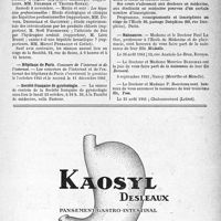 1718 - Page VII-1705 - Société médicale des hôpitaux de Paris / Hôpitaux de Paris / Société français de gynécologie / L’École français de stomatologie / Naissances