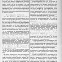 1744 - Page 1731 - Le nouveau statut de la pharmacie et de la pro pharmacie, (Loi du 11 septembre 1941). Le monopole des pharmaciens