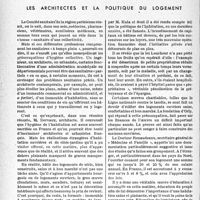 1751 - Page 1738 - Chronique de la corporation sanitaire. Les architectes et la politique du logement