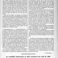 1784 - Page 1771 - La clinique au goût du jour. Tuberculose et terrain :. Quelques faits d’observation / La morbidité tuberculeuse en 1941 comparée avec celle de 1939, par le Docteur Jean Quivy