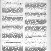 1786 - Page 1773 - L’actualité scientifique. La Presse. A propos de cinq observations de pyélonéphrite gravidique à forme toxique [(Revue français de Gynécologie, mai-juin 1941)] / Le traitement de la kératite interstitielle [(Paris Médical, 10 juillet 1941)] / Syndrome cholérique des petits enfants et rhinopharyngites, otites, oto-mastoidites [(La Presse Médicale, 24 mai 1941)]