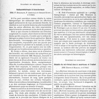 1787 - Page 1774 - L’actualité scientifique. Les Sociétés Savantes. Paris. Académie de médecine. Sulfamidothérapie et bronchectasie, (1-7-1941) / Académie de chirurgie. Maladie du col vésical chez le nourrisson et l’enfant, (4-6-1941)