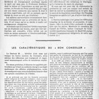 1796 - Page 1783 - Pour le prestige des éléctro-radiologistes, par le Docteur A. Laquerrière / Les caractéristiques du « bon conseiller »
