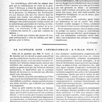 1831 - Page 1818 - La clinique au goût du jour. « L’enfant des Rayons X » : Un microcéphale avec arriération mentale, d’après les Docteurs Pauly, Cantorné et Bentégeat [G. Fischer]. Sur les dangers de la radiothérapie au cours de la grossesse / La sclatique dite "rhumatismale"a-t-elle vécu ?