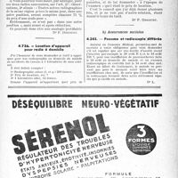 1850 - Page LI-1837 - Application des tarifs d’honoraires. Accidents du travail. Fracture des deux os de l’avant-bras. Radios doubles pour contrôle / Location d’appareil pour radio à domicile / Assurances sociales. Pneumo et radioscopie différée
