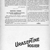 1905 - Page 1892-LXII - Application des tarifs d’honoraires. Assurances sociales. Accouchement avec interventions successives de plusieurs accoucheurs / Questions diverses. Les nouvelles conditions d’exercice de la pro pharmacie