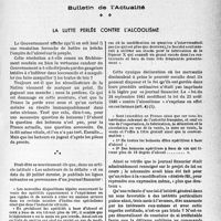 1930 - Page 1917 - Partie Professionnelle / Bulletin de l’Actualité. La lutte perlée contre l’alcoolisme