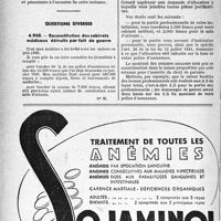 1949 - Page 1936-LIV - Loyers. Réduction de loyer pour défaut de chauffage / Questions diverses. Reconstitution des cabinets médicaux détruits par fait de guerre