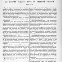 1974 - Page 1961 - Partie Professionnelle / Les libertés requises pour la médecine humaine, Suite (V)