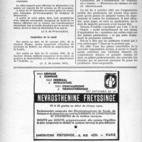 2029 - Page 2016-XLIV - A travers l’officiel / Automobilisme / Inspection de la santé / Echos & commentaires / La charte du travail sous l’angle médical. — Limite du kilométrage. — Toujours la densité médicale. — Les israélites et les fonctions hospitalières. — Régularisation de l’inscription au tableau de l’ordre. — Médecins de chemin de fer et déontologie