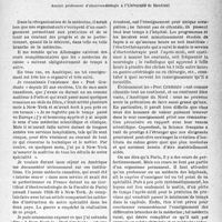 2072 - Page 2059 - Bulletin de l’Actualité. Quelques aperçus sur l’enseignement médical, en particulier sur renseignement de la spécialité « électro-radiologie », par le Docteur A. Laquerrière