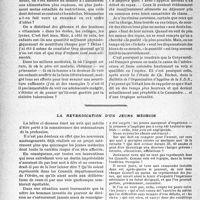 2171 - Page 2158 - Les besoins alimentaires de la puberté et les restrictions actuelles, par le Dr Fernand Decourt / La revendication d'un jeune médecin