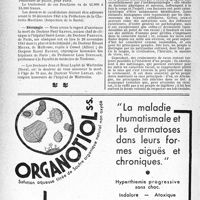 2199 - Page 2186-VIII - Dispensaires antituberculeux de la Charente-Maritime / Nécrologie [Docteurs Paul Gastou, Pardoux, Ernest Meyer, Raoul Baudet, Victor Leplat, Professeur Léon Dieulafé] / Une conférence sur la race et la législation raciale allemande