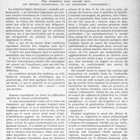 2266 - Page 2253 - Clinique chirurgicale. Ce que pratiquement le médecin doit savoir... Des cancers dits « professionnels », d’après le Professeur agrégé R. Huguenin. Peu nombreux sont, malgré tout, les métiers susceptibles de les engendrer « directement »